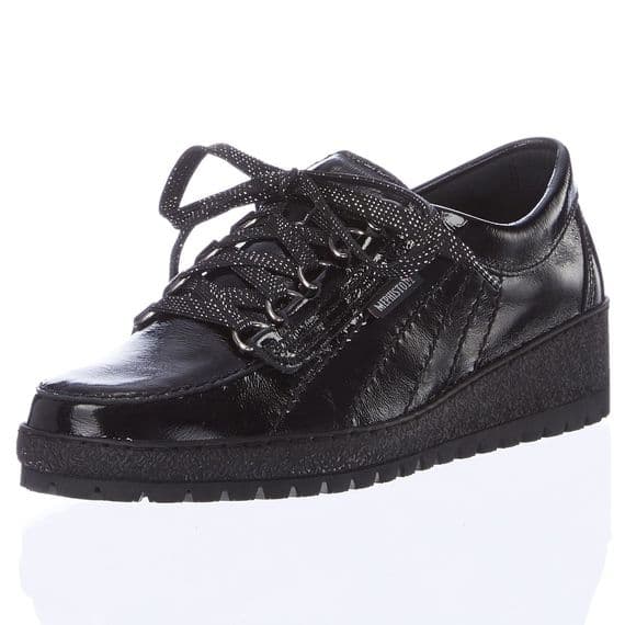 Mephisto Lady Women's Leather Shoes - Black Patent