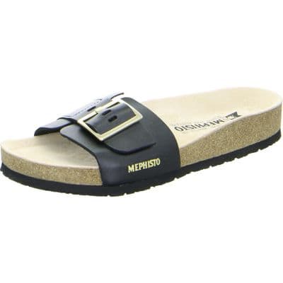 Mephisto Mabel Women's Leather Sandals - Black