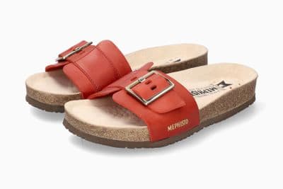 Mephisto Mabel Women's Leather Sandals - Red