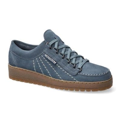 Mephisto Rainbow Men's Suede Leather Shoes  - Denim