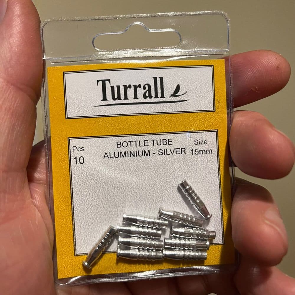 Aluminium Fly Tying Bottle Tubes Silver
