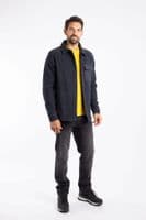 Weird Fish Boyd Plain Polar Fleece Shirt Navy