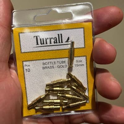 Brass Bottle Tubes - Gold