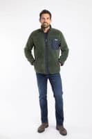 Weirdfish Fletcher Borg Full Zip Fleece Deep Lichen Green