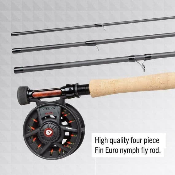 Greys FIN Euro Nymph Combo 11' #3 - Rod, Reel, Line and Case