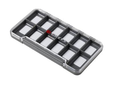 Greys Slim Waterproof Fly Box - 12 Compartments