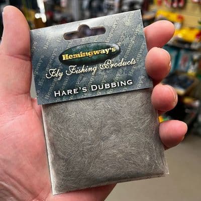 Hemingways Hare's Hair Dubbing Grey