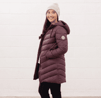 Lighthouse Laurel Coat - Cranberry