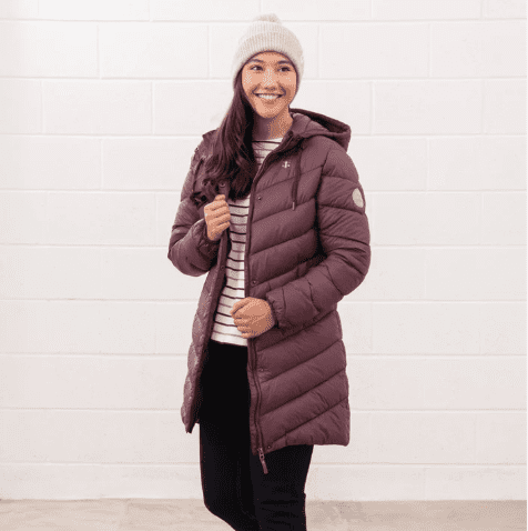 Lighthouse Laurel Coat - Cranberry