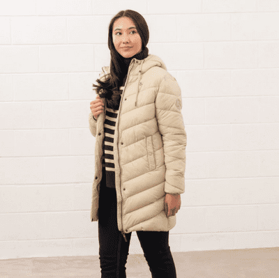 Lighthouse Laurel Coat - Cream