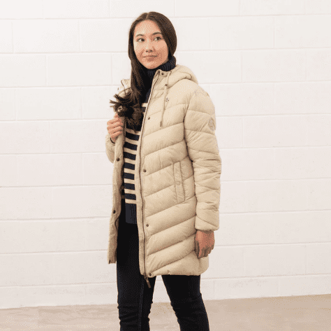 Lighthouse Laurel Coat - Cream