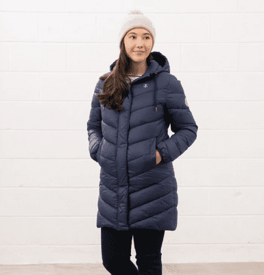 Lighthouse Laurel Coat - Navy