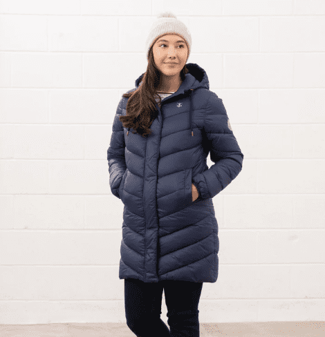 Lighthouse Laurel Coat - Navy