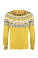 Lowell Fair Isle Jumper Antique Moss