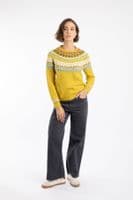 Lowell Fair Isle Jumper Antique Moss