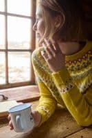 Lowell Fair Isle Jumper Antique Moss