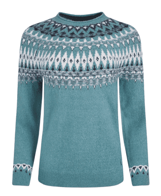 Lowell Fair Isle Jumper Smoked Blue