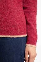 Weirdfish Miska Fair Isle Jumper Rhubarb