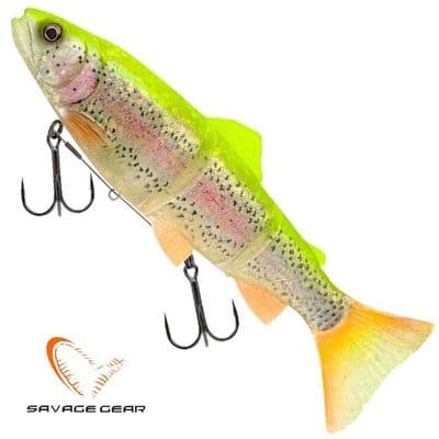 Savage Gear 3D Line Thru Trout Swim Bait 20cm 93g Slow Sink Lemon Trout