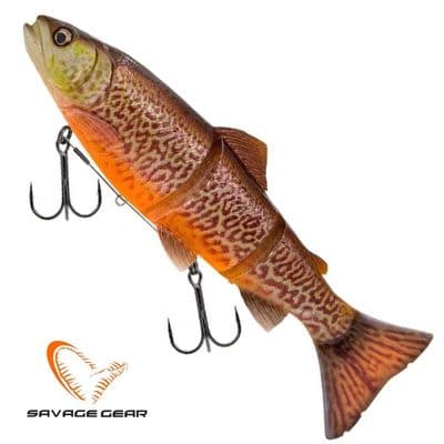 Savage Gear 3D Line Thru Trout Swim Bait 20cm 93g Slow Sink Tiger