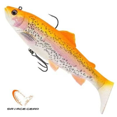 Savage Gear 3D Trout Rattle Shad lure 20.5cm 135g Fast Sink G Albino Rainbow