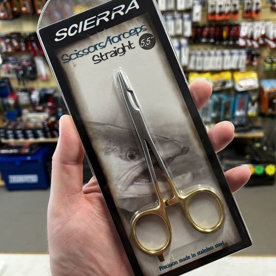 Scierra Scissor Fly Fishing Forceps Straight 5.5