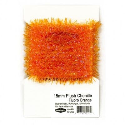 Semperfli 15mm Plush Chenille Fritz Fl. Orange