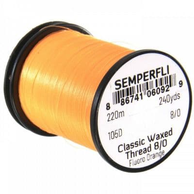 Semperfli Classic Waxed Thread 8/0 105D Flouro Orange