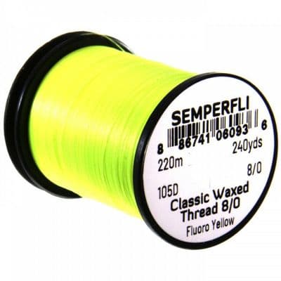 Semperfli Classic Waxed Thread 8/0 105D Flouro Yellow