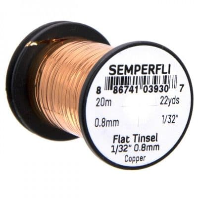 Semperfli Mirror Tinsel Copper Medium 0.8mm