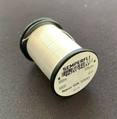 Semperfli Nano Silk 100 Denier Predator 6/0 White