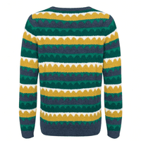 Weirdfish Tyla Cosy Knit Scalloped Jumper Antique Moss