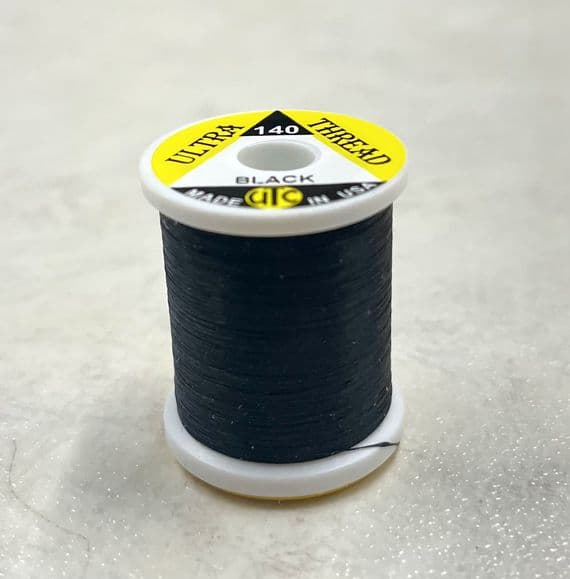 UTC Ultra Thread 140D Black Fly Tying Thread