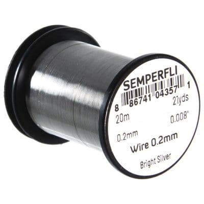 Wire 0.2mm Bright Silver - Semperfli