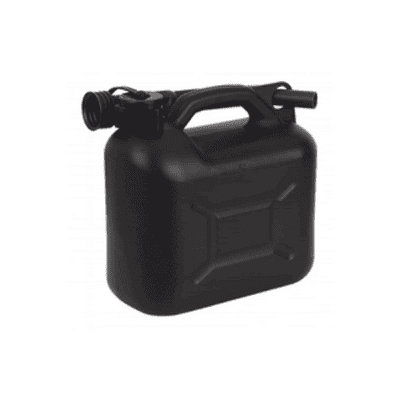 5ltr Black Plastic Fuel Can