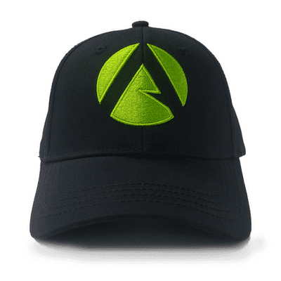 Arbortec AT052 Black and Lime Peaked front Cap