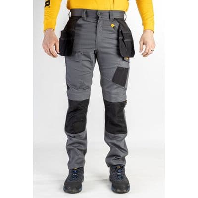 Caterpillar Dark Shadow / Black Stretch Pocket Work Trousers