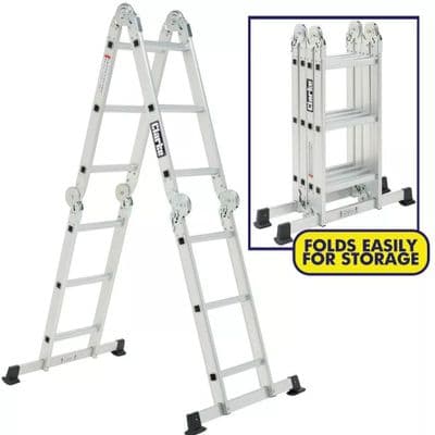 Clarke 10-in-1 Multi Function Aluminium Folding Ladder