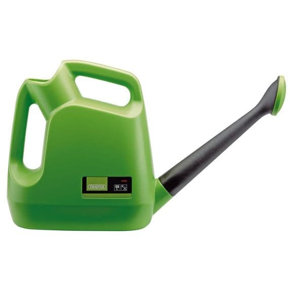 Draper 9 Litre Plastic Watering Can Green