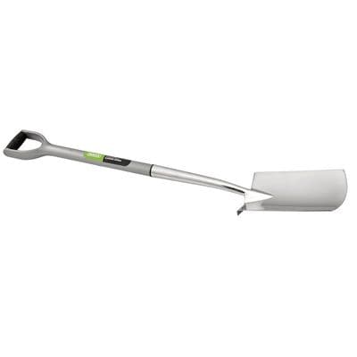 Draper Extra Long Stainless Steel Garden Spade with Soft Grip