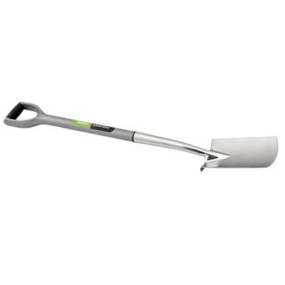 Draper Stainless Steel  Border Spade with Soft Grip