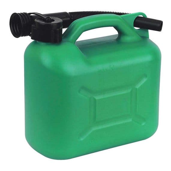5ltr Green Plastic Fuel Can