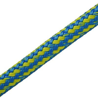Harkie HeftyFlex 16mm Rigging Rope, Blue/Yellow, 60m