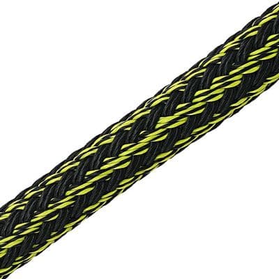 Harkie HeftyFlex 19mm Rigging Rope, Black/Yellow, 60m