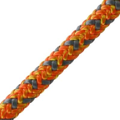 Harkie Warrior 12mm Climbing Rope, Orange, 1 Spliced Eye
