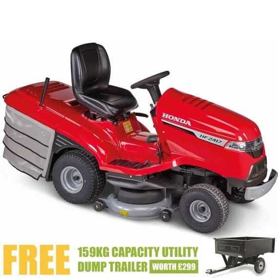 Honda HF 2417 HBE Lawn Tractor + FREE TRAILER