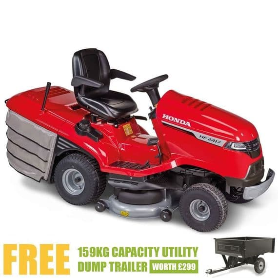 Honda HF 2417 HME 102cm Rear Collect Lawn Tractor + FREE TRAILER