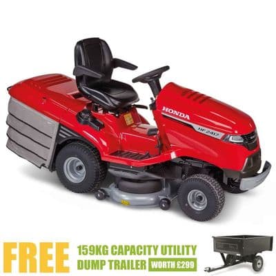 Honda HF 2417 HTE 102cm Rear Collect Lawn Tractor + FREE TRAILER