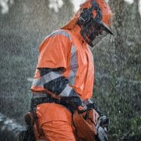 Husqvarna Rain Jacket Protect High Vis, Functional