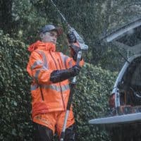 Husqvarna Rain Jacket Vent High Vis, Technical
